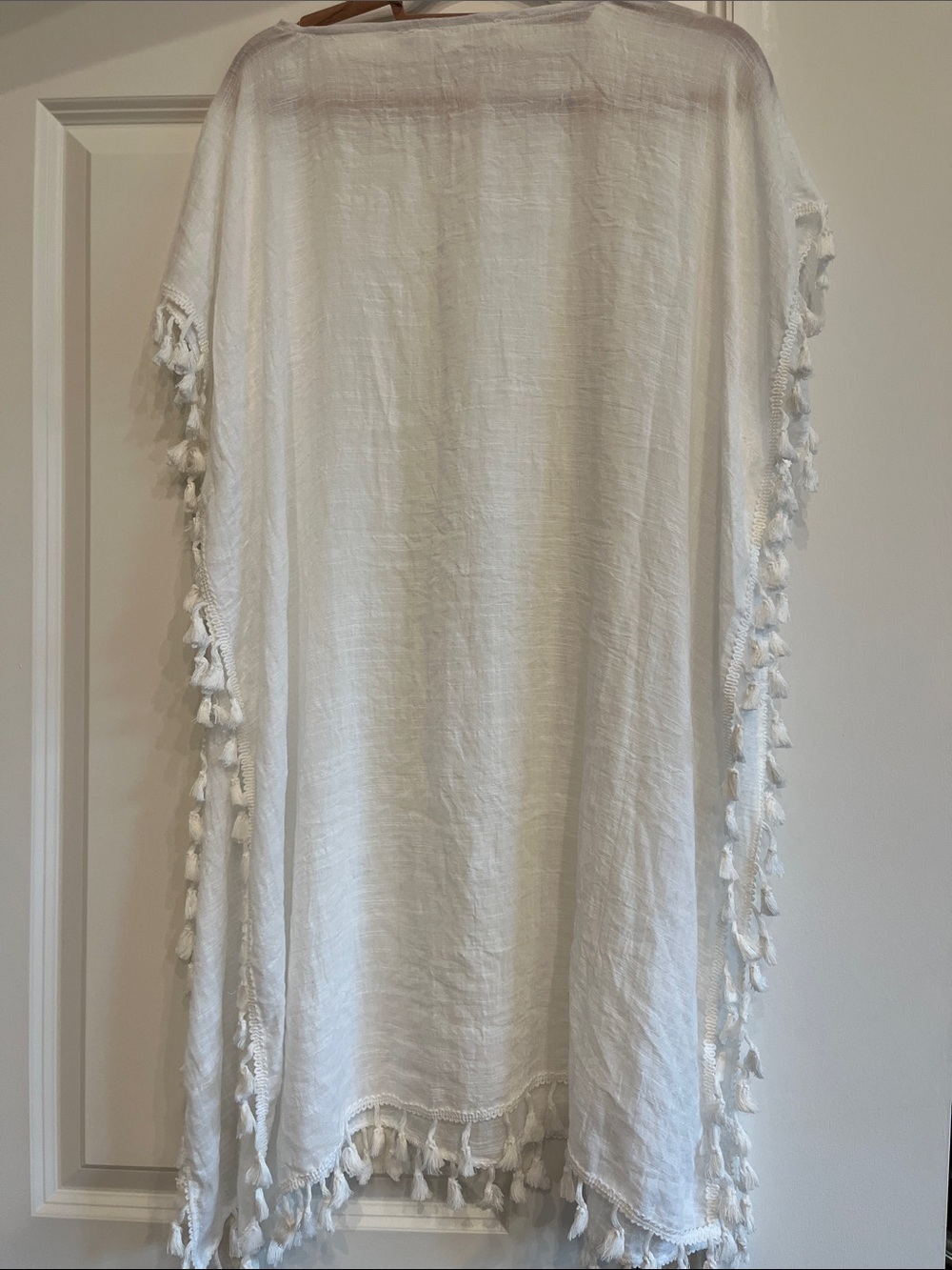 WHITE LINEN SWIM COVER-UP - Picture 5 of 5